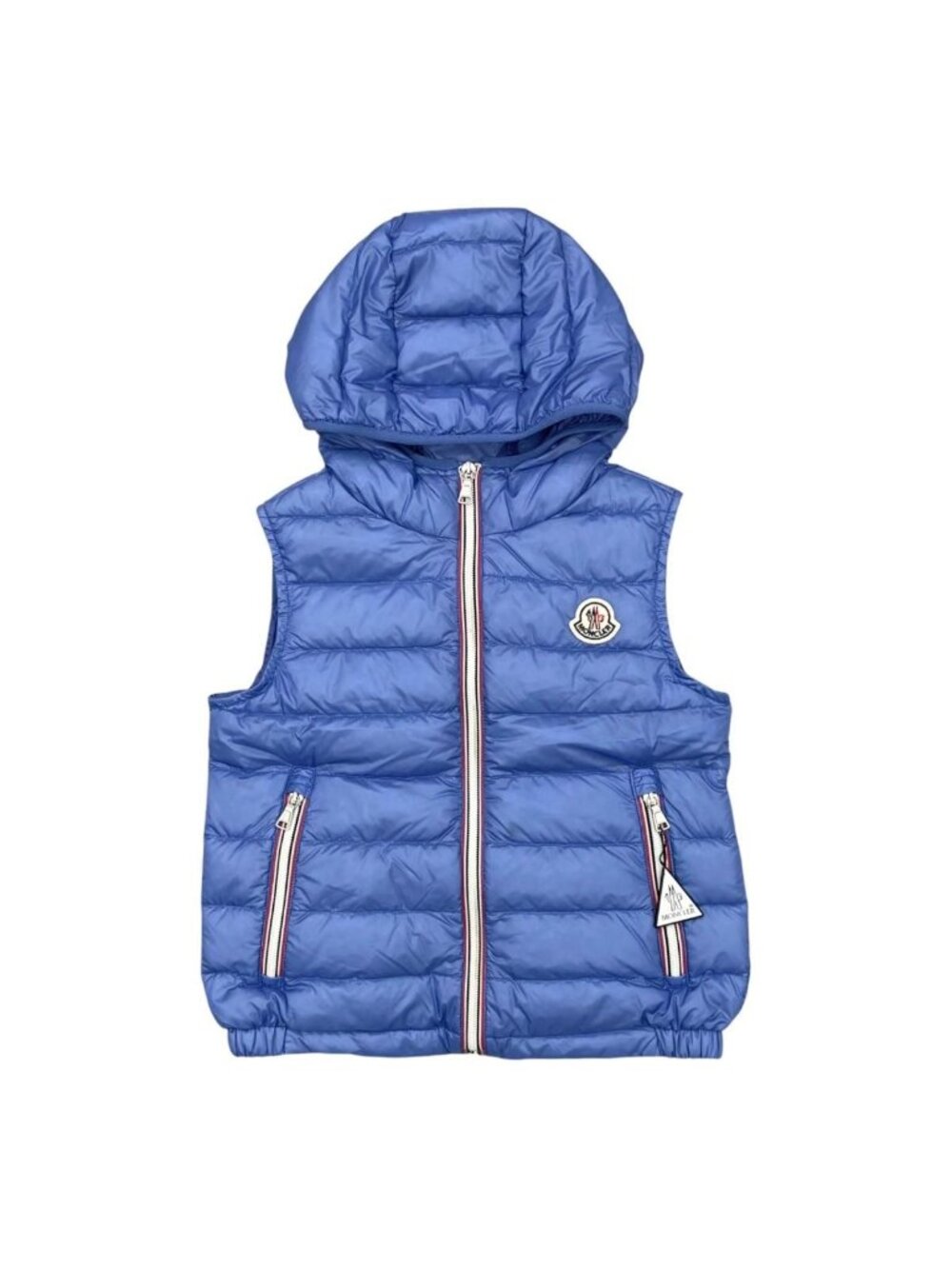Moncler Kids Down Vest Napoli Nylon Blue Naples